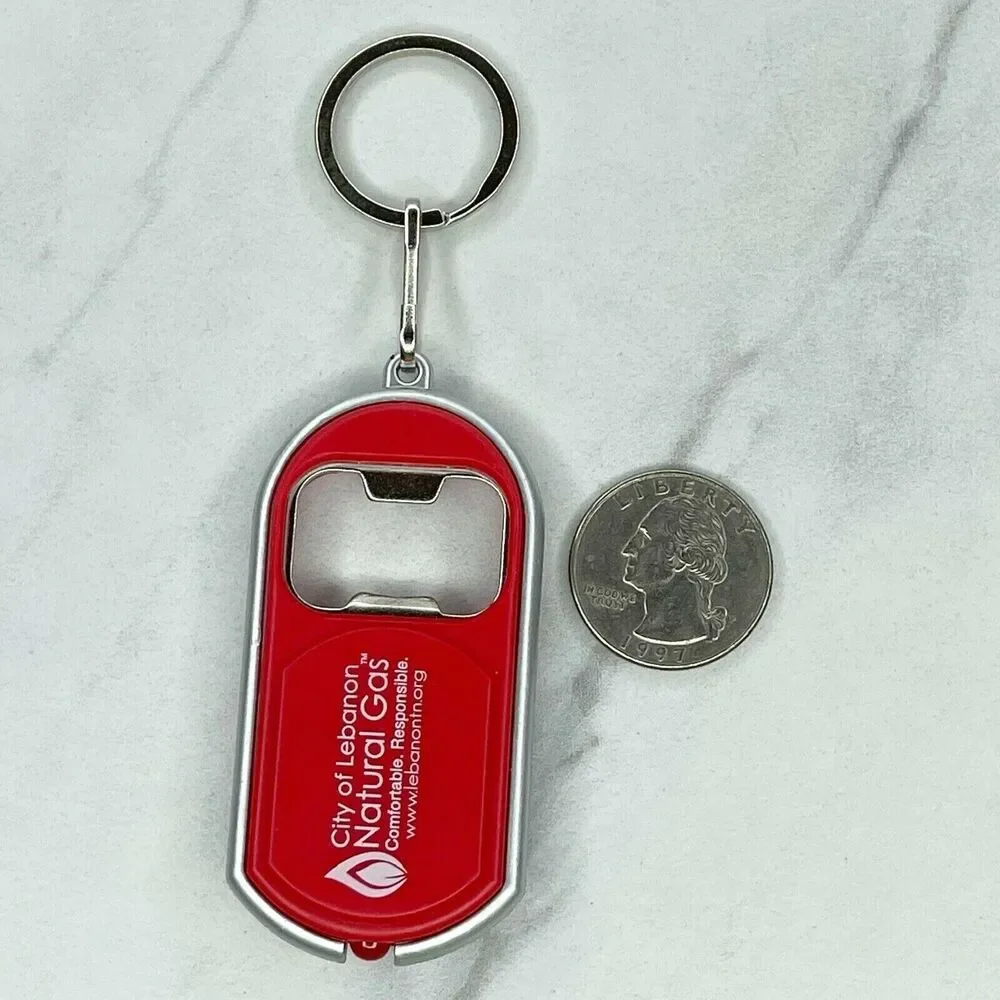 City of Lebanon Tennessee Natural Gas Flashlight Bottle Opener Keychain